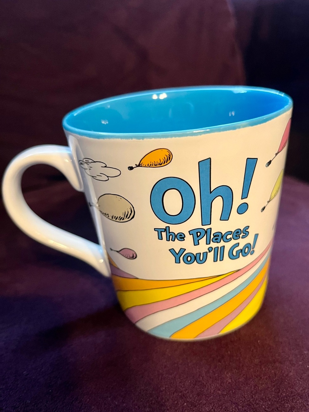 Oh! The Places You'll Go! Blue-Interior Ceramic Mug